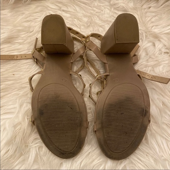 Lulus Studded Ankle Strap Sandals - Nude - Picture 5 of 6